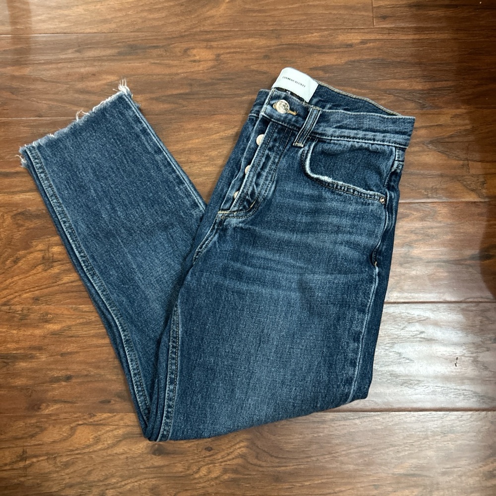 dark wash current elliot jeans